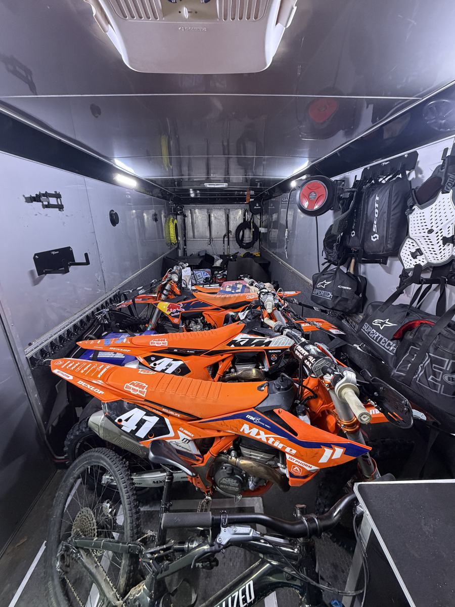 Brady Olson's #41 KTM race fleet