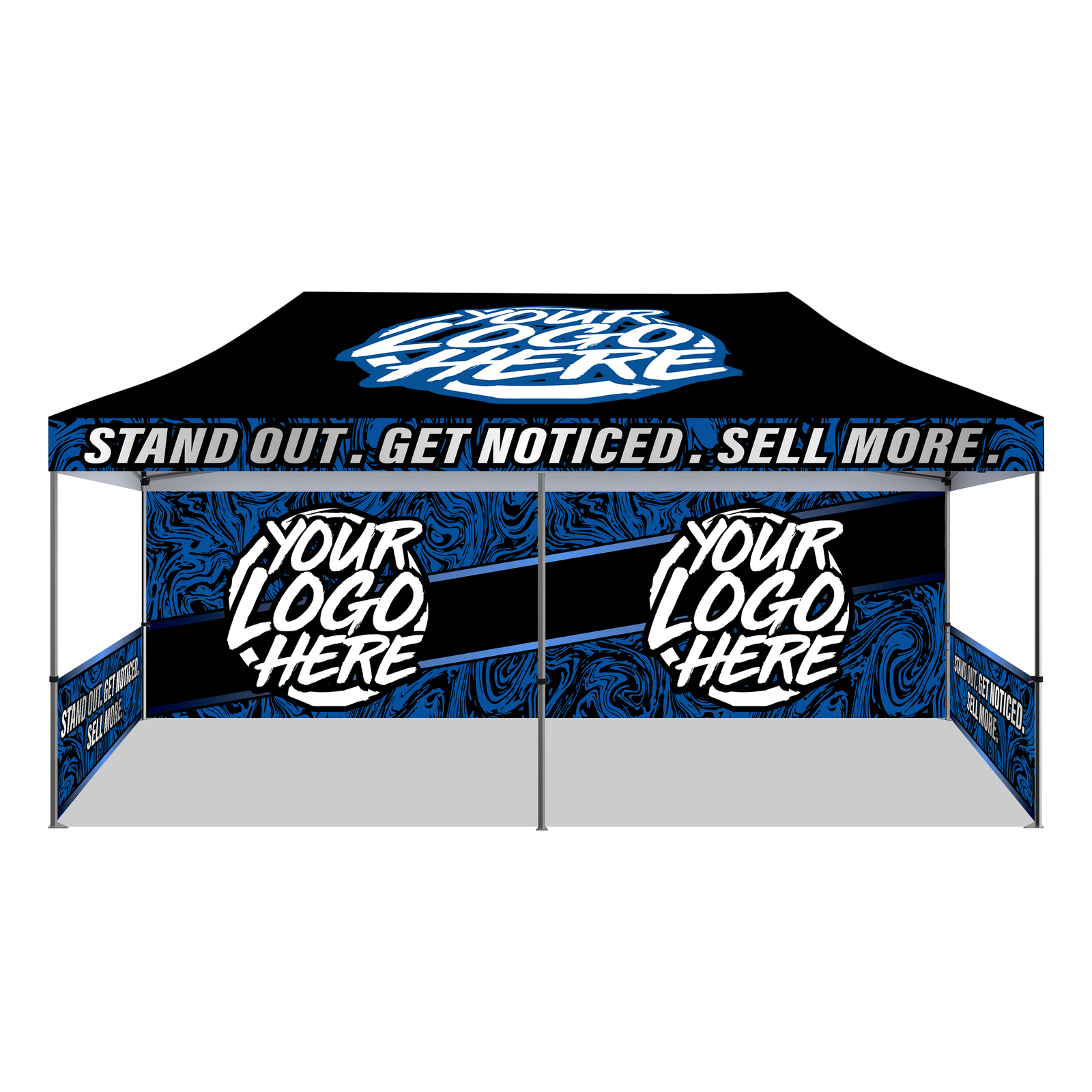Example 10x20 custom-printed canopy kit