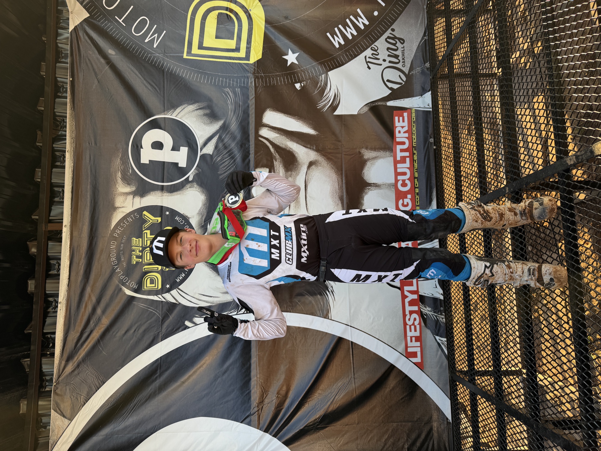The Dirty 100 podium