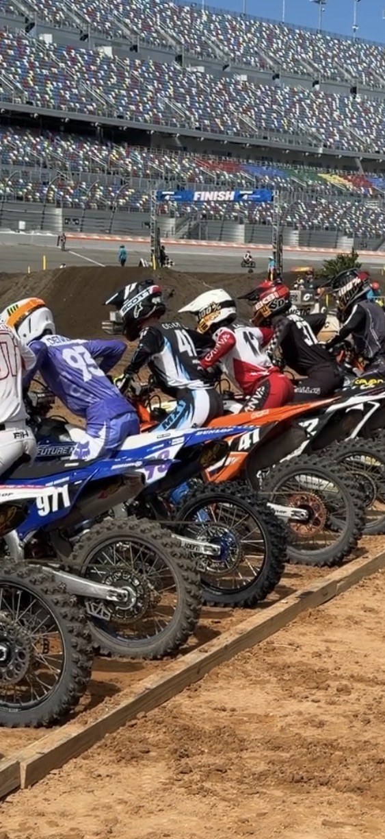 Brady Olson #41 at the starting gate